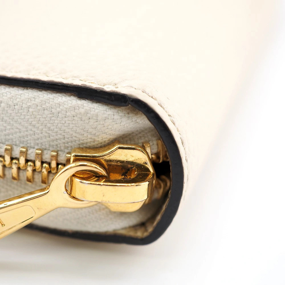 GUCCI Zumi Round Zipper Long Wallet Cream - Picture 4 of 6